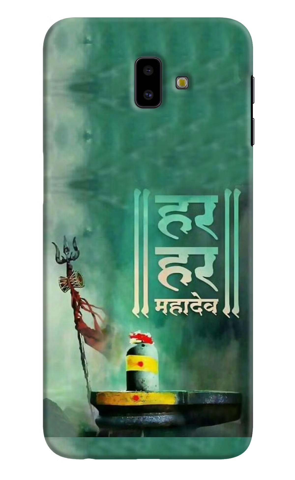 Har Har Mahadev Shivling Samsung J6 plus Hard Case Back Cover by Casekaro