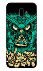 Green Owl Samsung J6 plus Hard Case Back Cover by Casekaro
