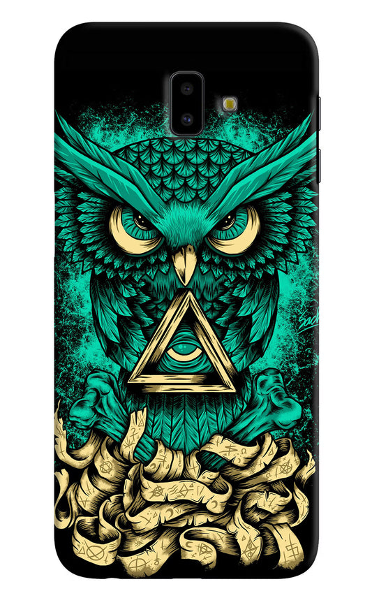 Green Owl Samsung J6 plus Hard Case Back Cover by Casekaro