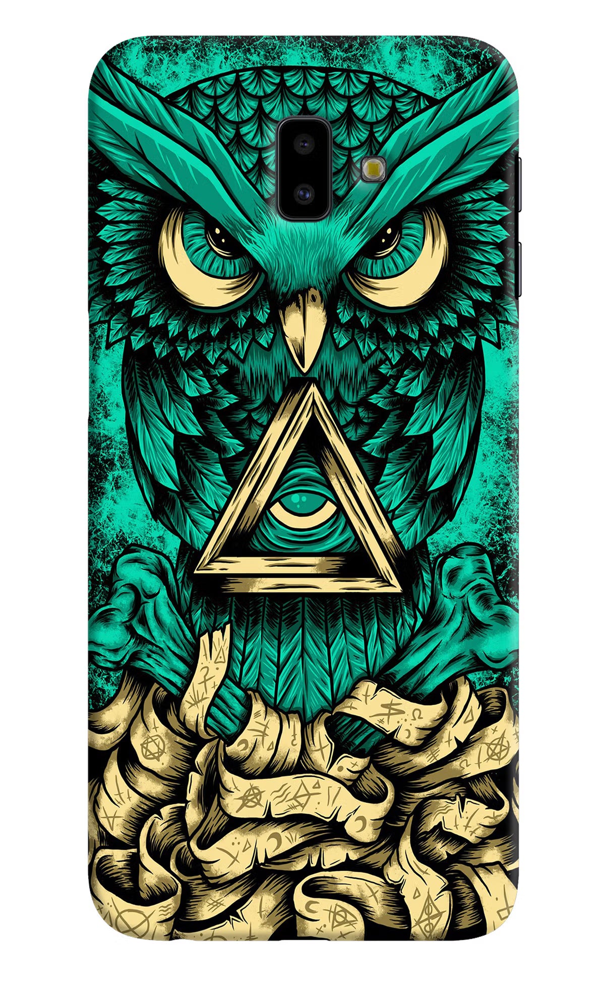 Green Owl Samsung J6 plus Hard Case Back Cover by Casekaro