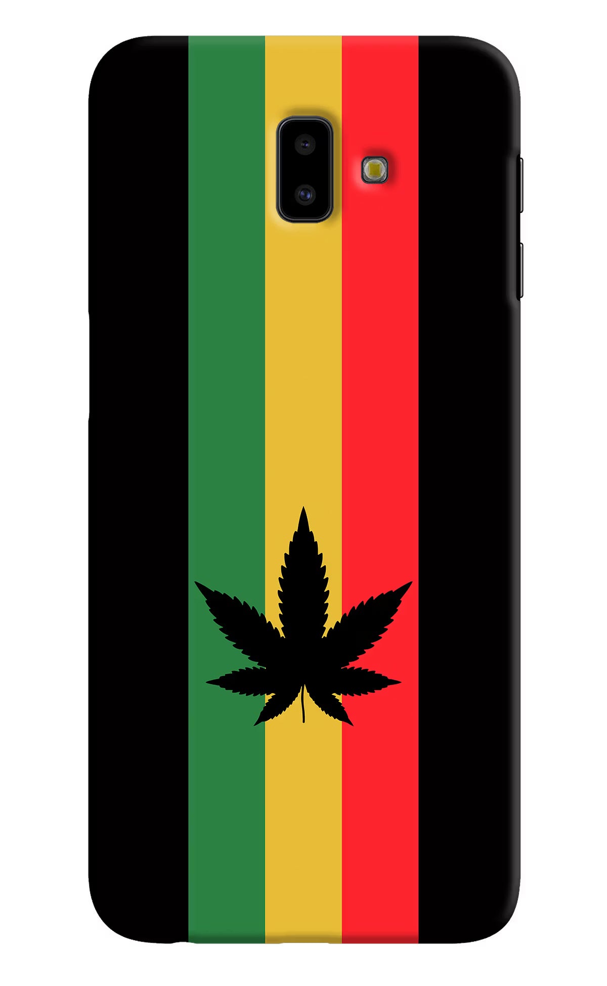 Weed Flag Samsung J6 plus Hard Case Back Cover by Casekaro