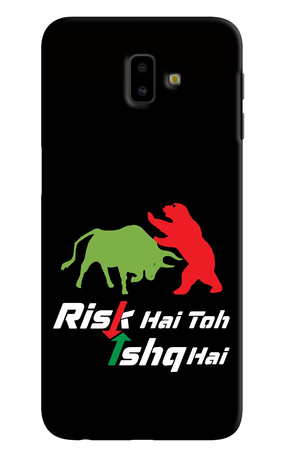 Risk Hai Toh Ishq Hai Samsung J6 plus Hard Case Back Cover by Casekaro