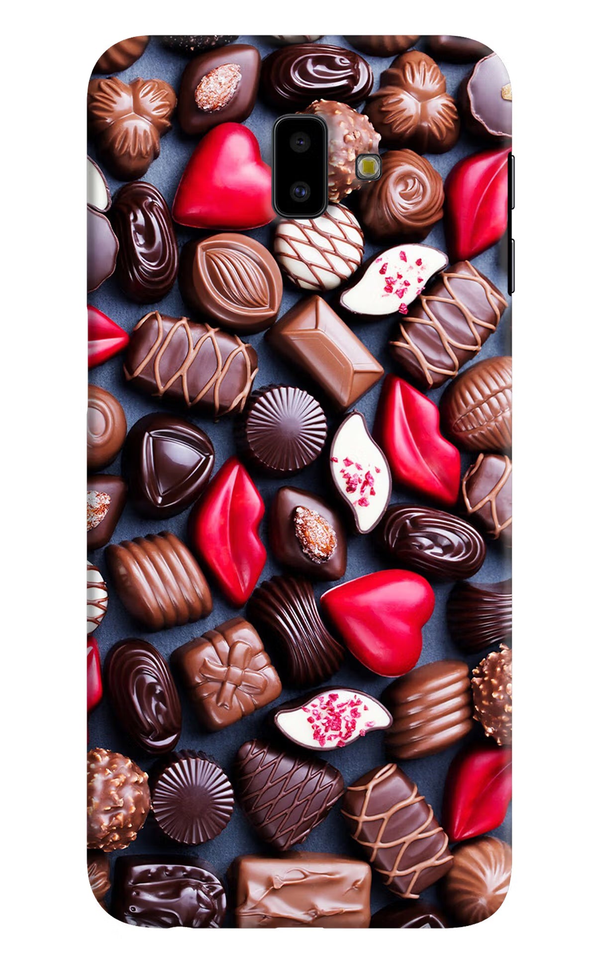 Chocolates Samsung J6 plus Hard Case Back Cover by Casekaro