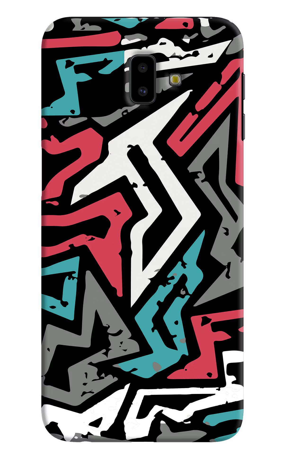 Geometric Graffiti Samsung J6 plus Hard Case Back Cover by Casekaro