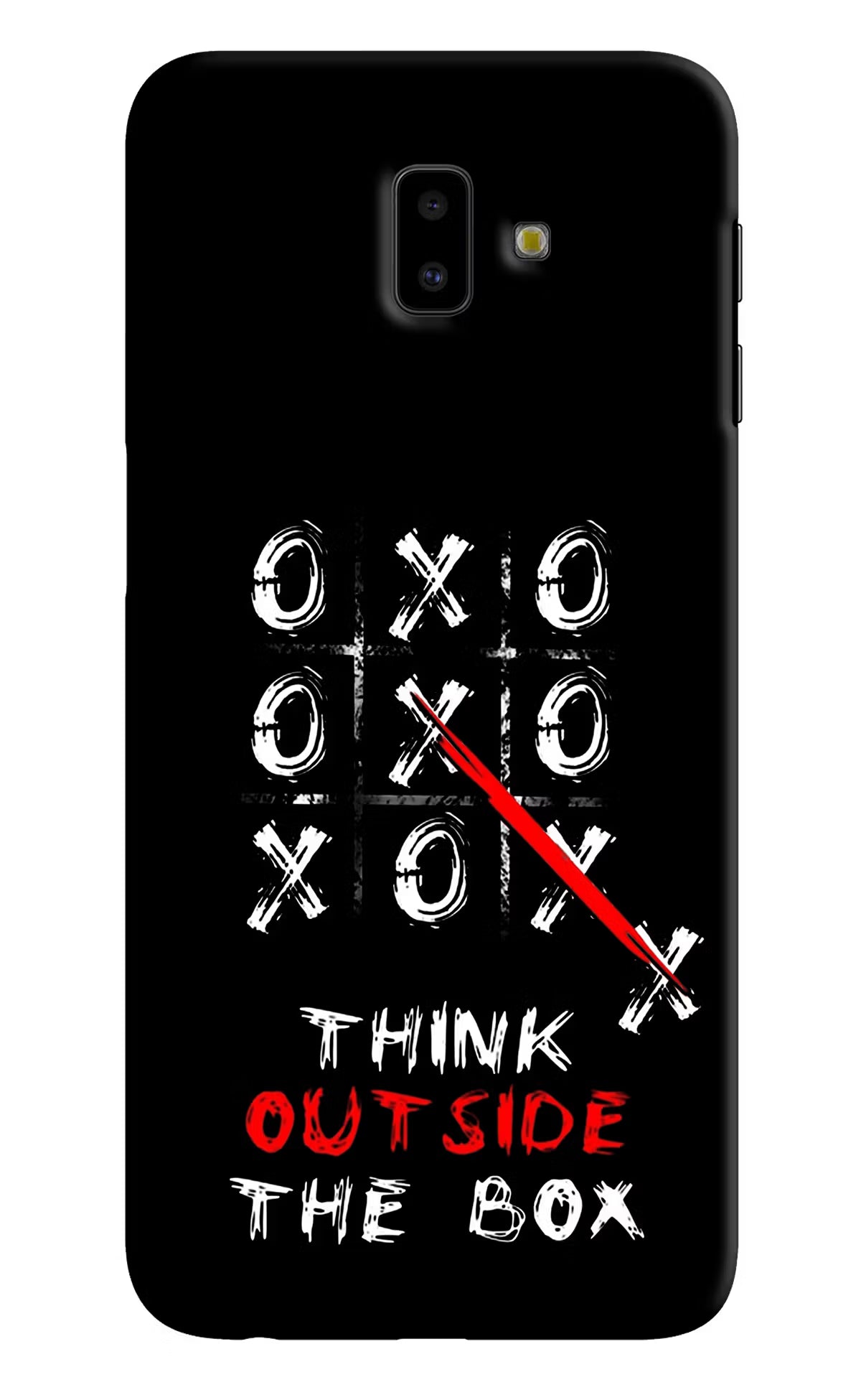 Think out of the BOX Samsung J6 plus Hard Case Back Cover by Casekaro