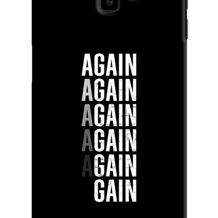 Again Again Gain Samsung J6 plus Hard Case Back Cover by Casekaro