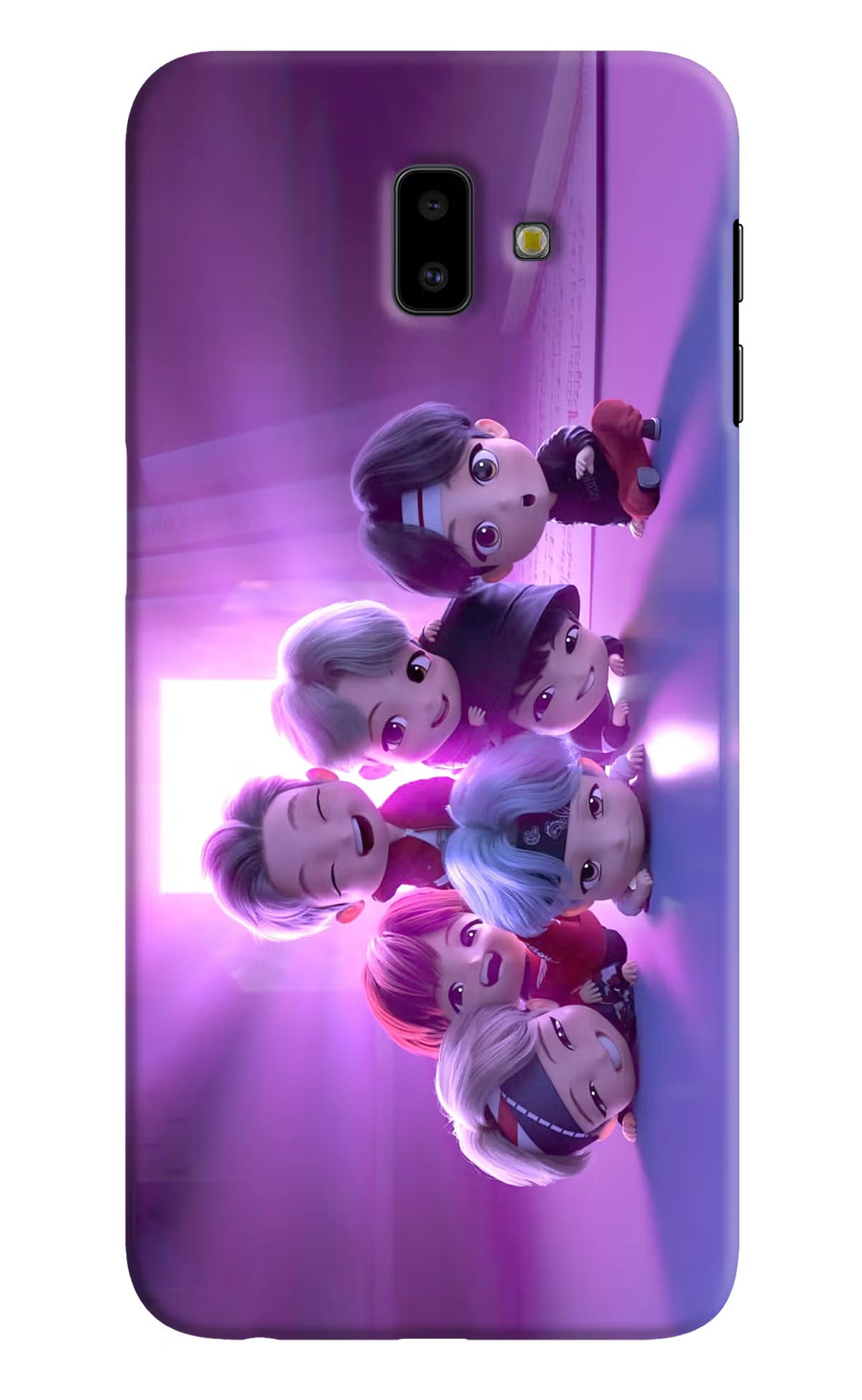 BTS Chibi Samsung J6 plus Hard Case Back Cover by Casekaro