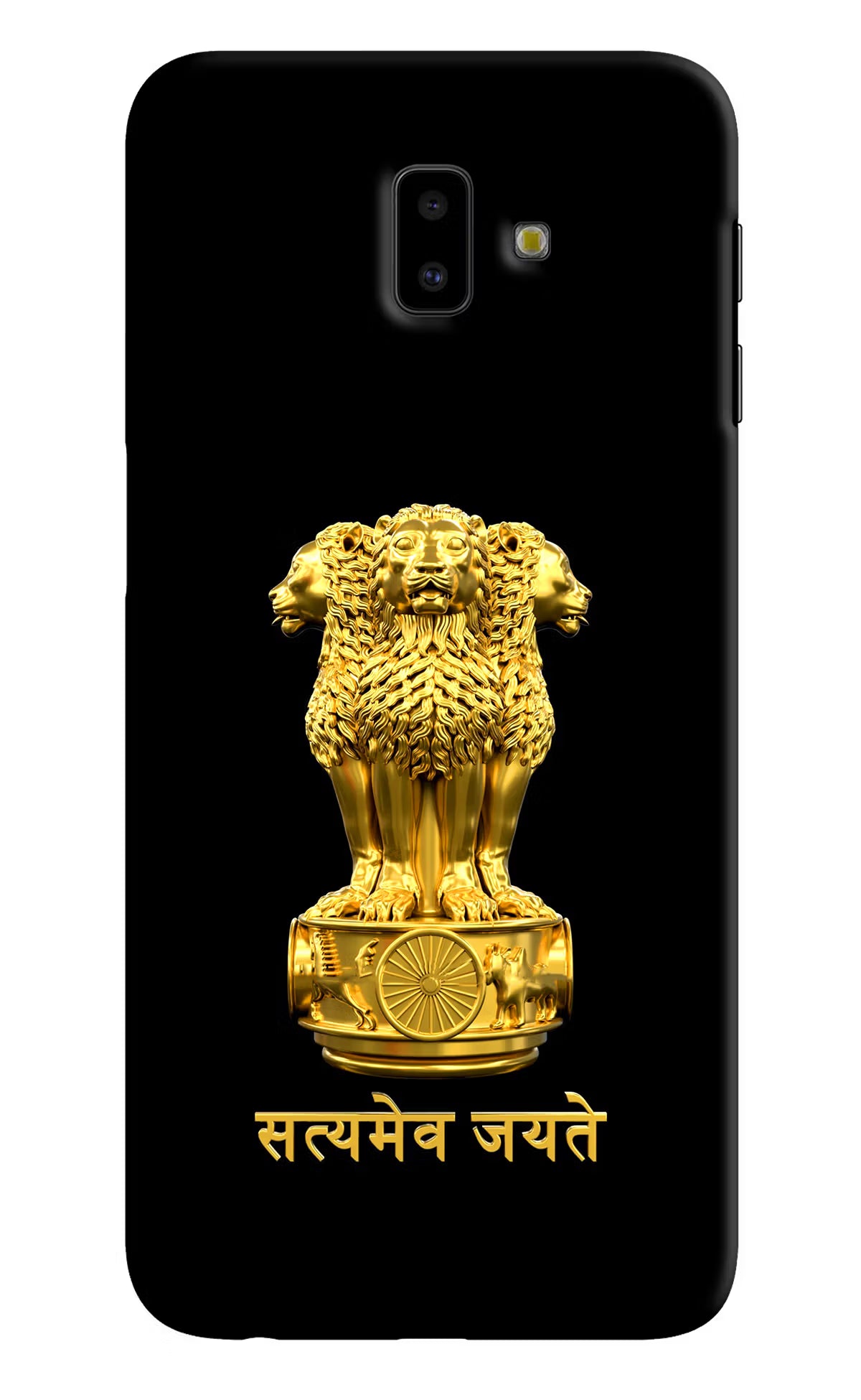 Satyamev Jayate Golden Samsung J6 plus Hard Case Back Cover by Casekaro