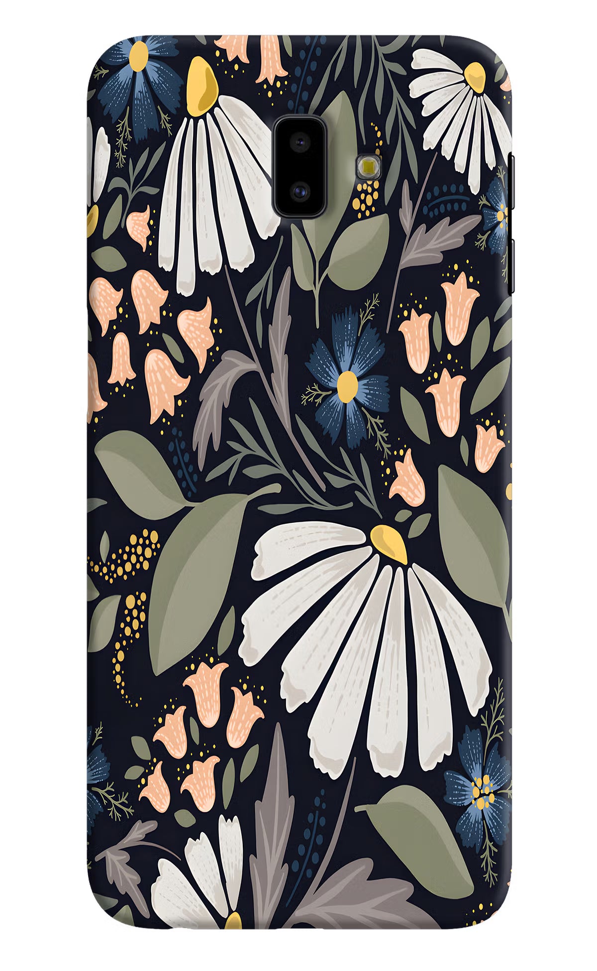 Flowers Art Samsung J6 plus Hard Case Back Cover by Casekaro