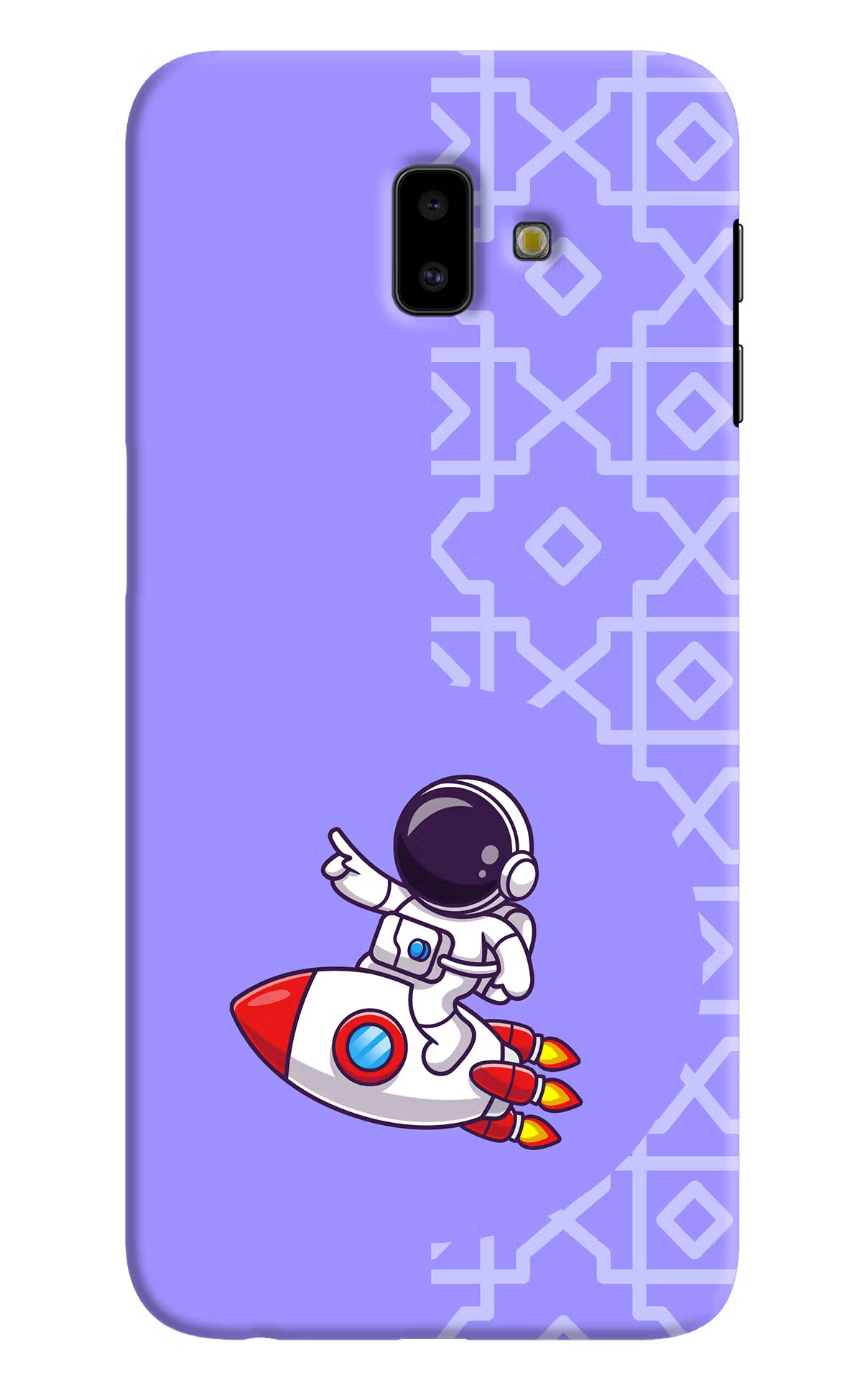 Cute Astronaut Samsung J6 plus Hard Case Back Cover by Casekaro