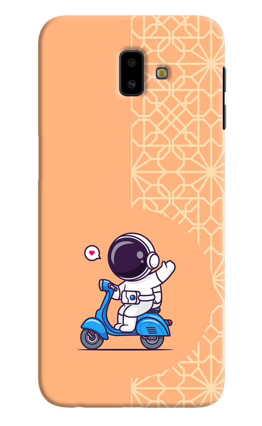 Cute Astronaut Riding Samsung J6 plus Hard Case Back Cover by Casekaro