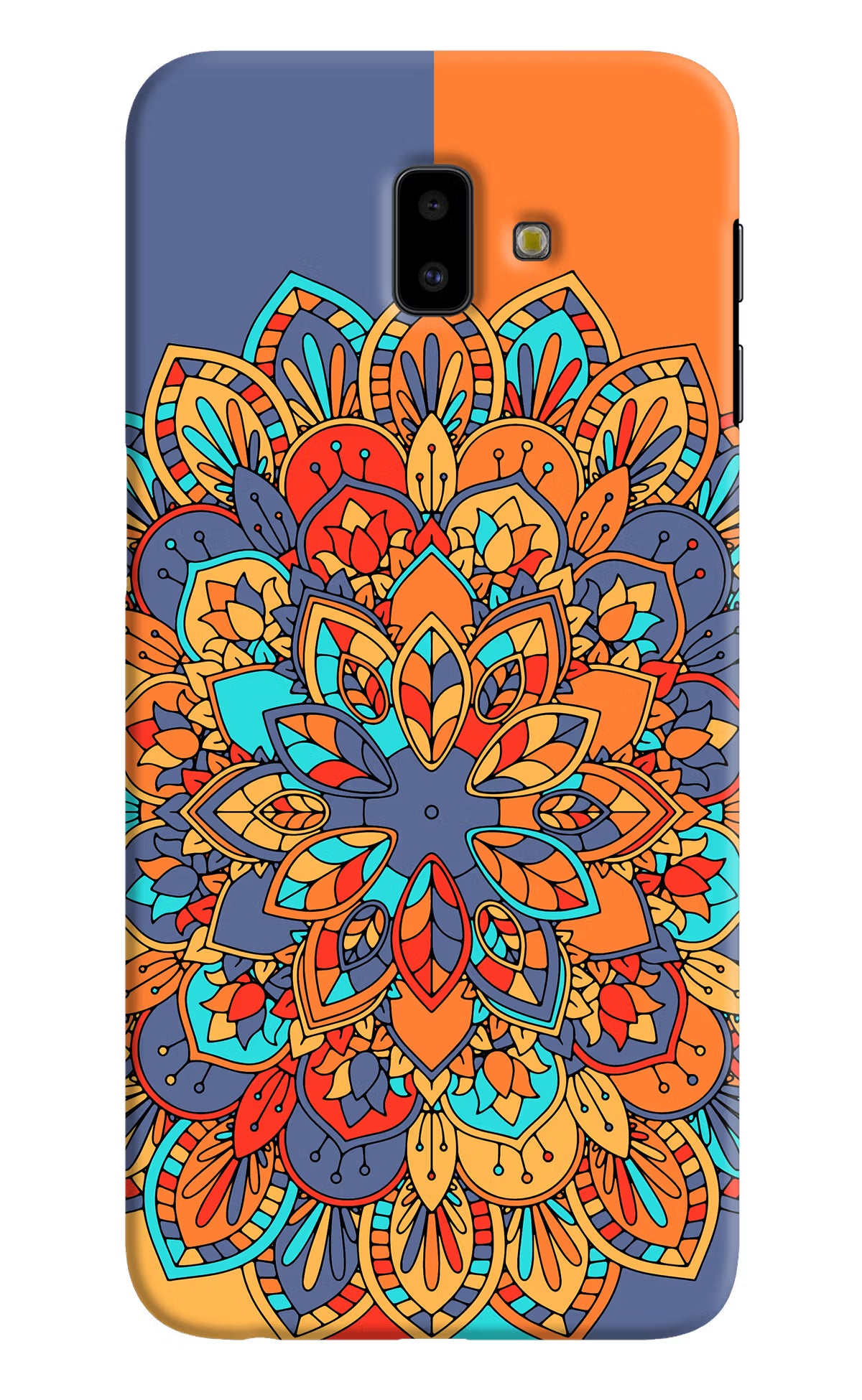Color Mandala Samsung J6 plus Hard Case Back Cover by Casekaro