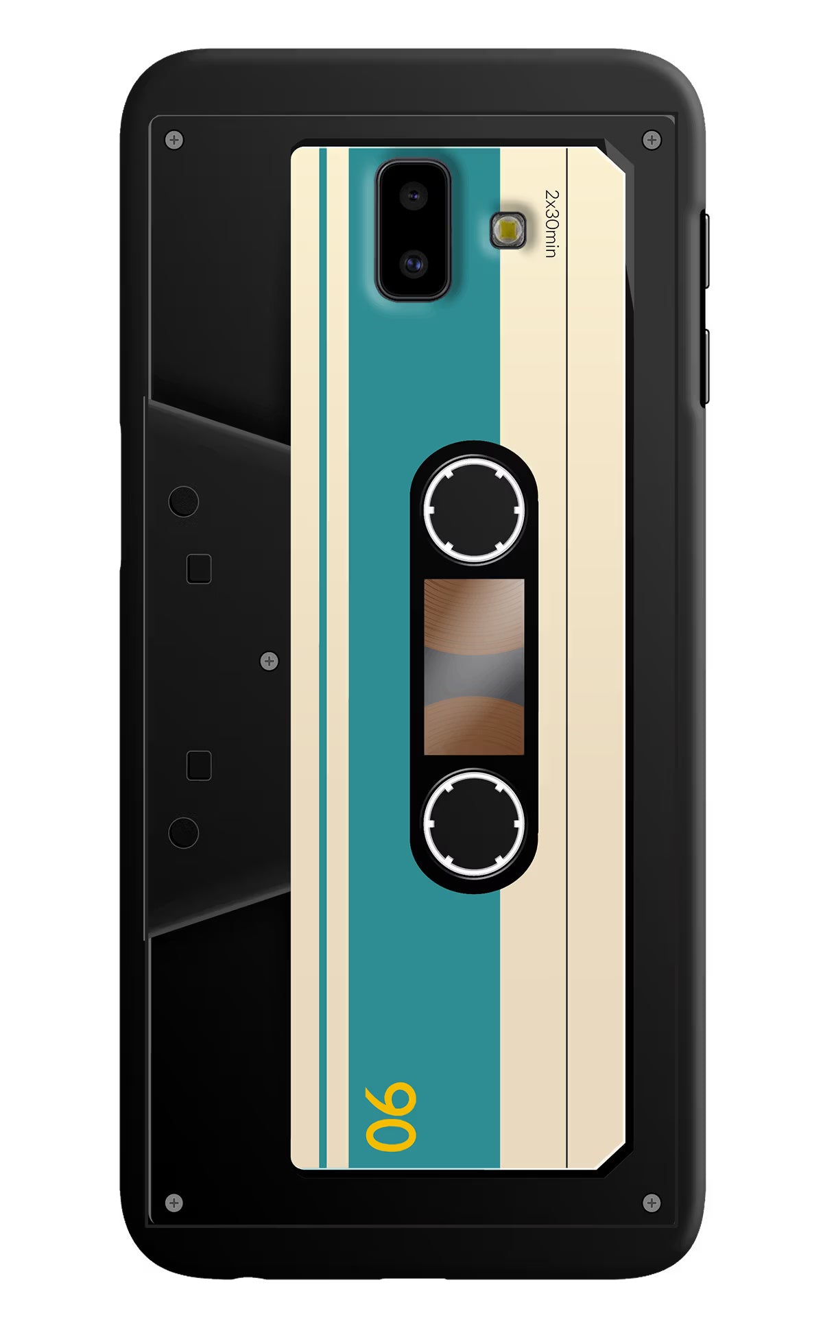 Cassette Samsung J6 plus Hard Case Back Cover by Casekaro