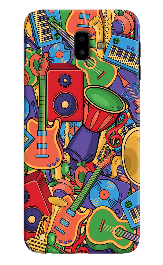 Music Instrument Doodle Samsung J6 plus Hard Case Back Cover by Casekaro