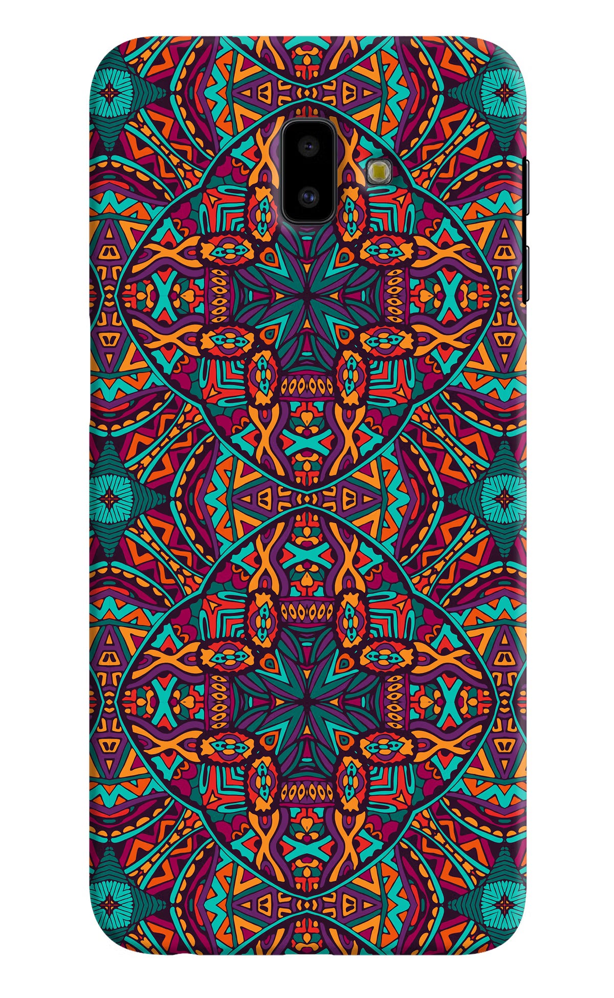 Colour Mandala Samsung J6 plus Hard Case Back Cover by Casekaro