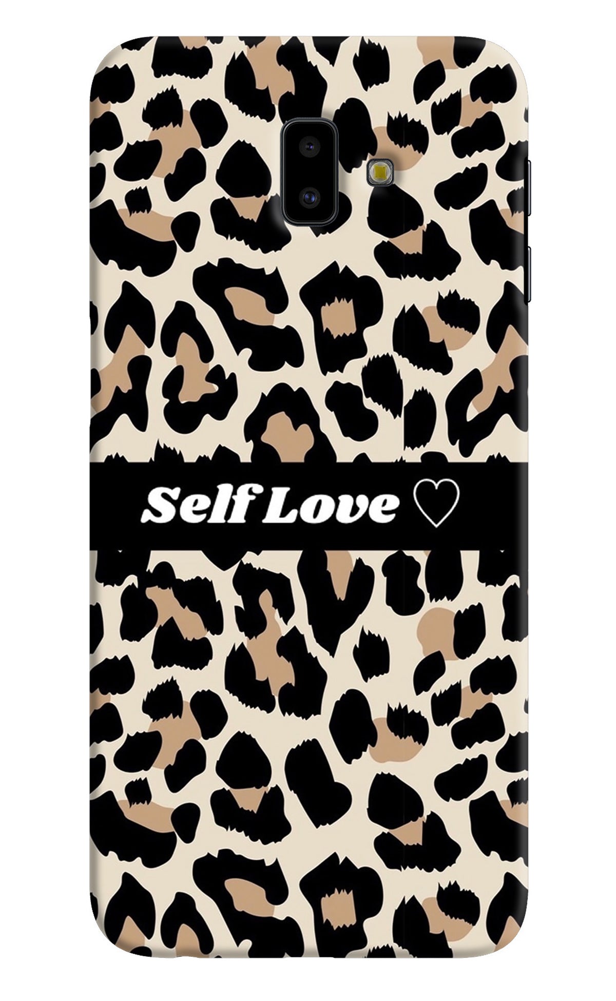 Leopard Print Self Love Samsung J6 plus Back Cover