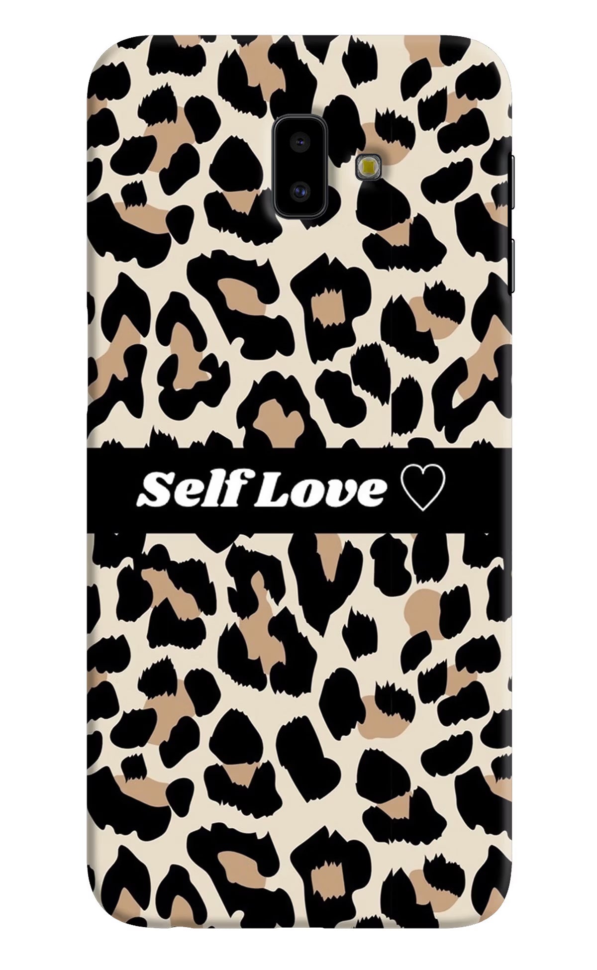 Leopard Print Self Love Samsung J6 plus Hard Case Back Cover by Casekaro