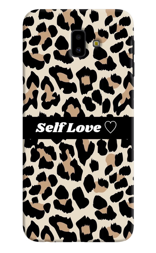 Leopard Print Self Love Samsung J6 plus Hard Case Back Cover by Casekaro
