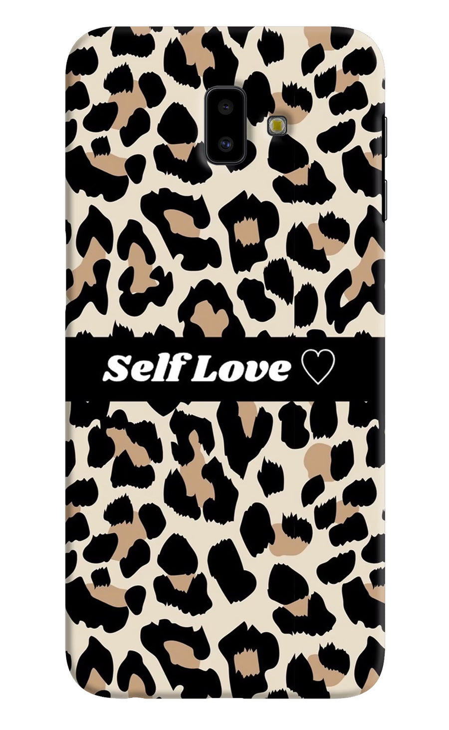 Leopard Print Self Love Samsung J6 plus Back Cover, Hard case