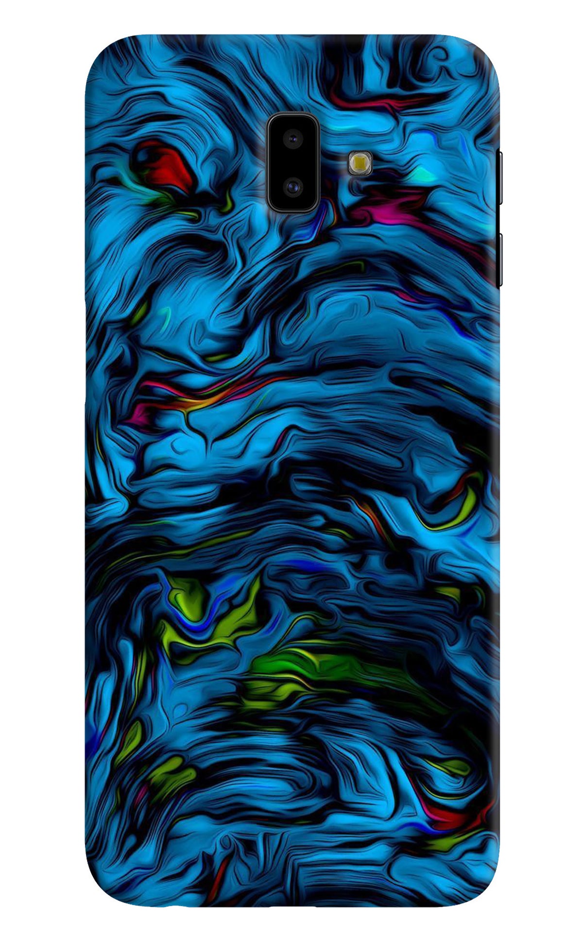 Dark Blue Abstract Samsung J6 plus Back Cover