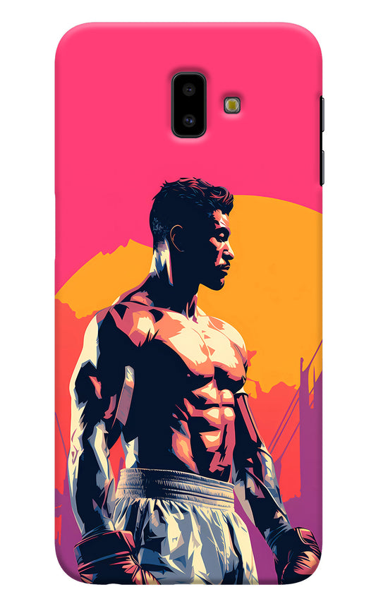 Sunset Warrior (AI Generated) Samsung J6 plus Back Cover