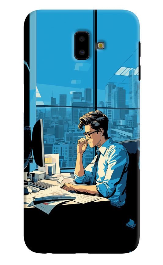 Focused Hustler (AI Generated) Samsung J6 plus Hard Case Back Cover by Casekaro