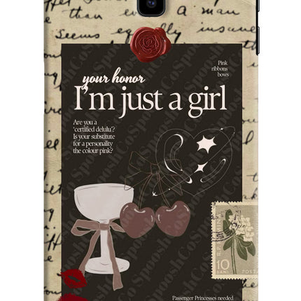 I am just a girl Samsung J6 plus Hard Case Back Cover by Casekaro