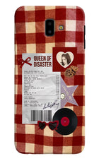 Queen of Disaster Samsung J6 plus Hard Case Back Cover by Casekaro