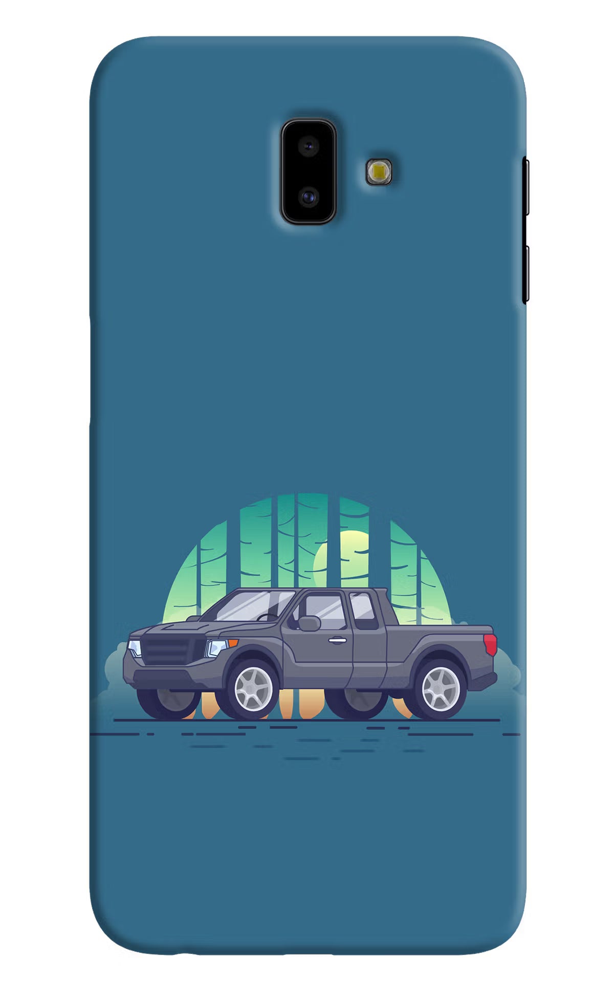 Retro Garage Vibe Samsung J6 plus Hard Case Back Cover by Casekaro