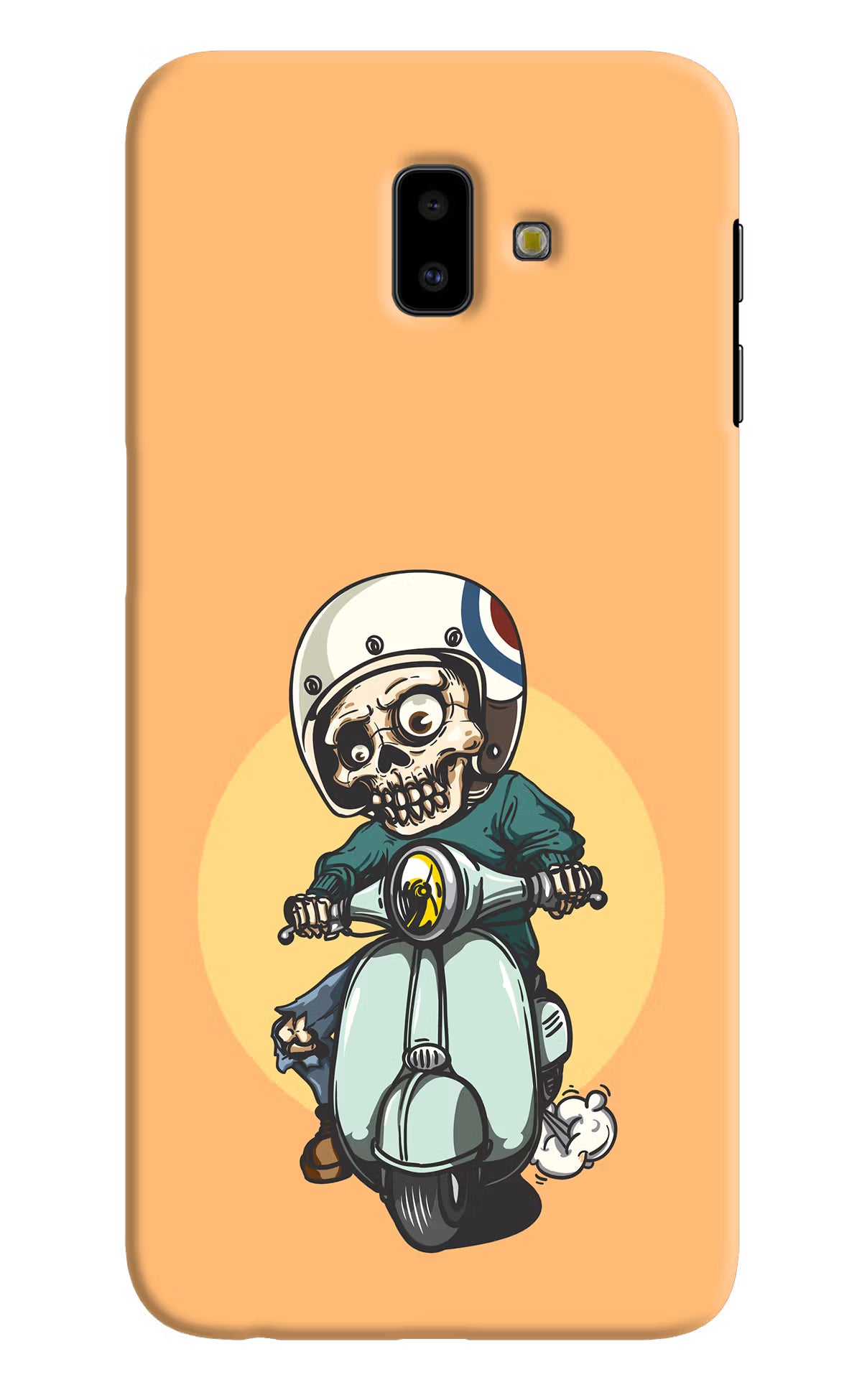 Undead Biker Samsung J6 plus Hard Case Back Cover by Casekaro