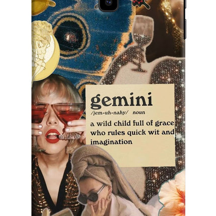 Gemini Zodiac Samsung J6 plus Hard Case Back Cover by Casekaro