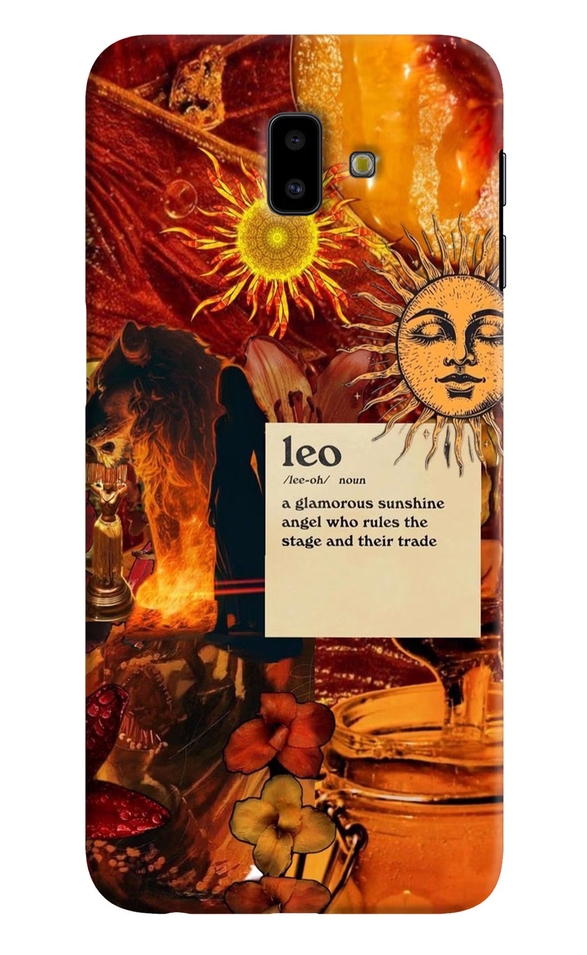Leo Zodiac Samsung J6 plus Hard Case Back Cover by Casekaro
