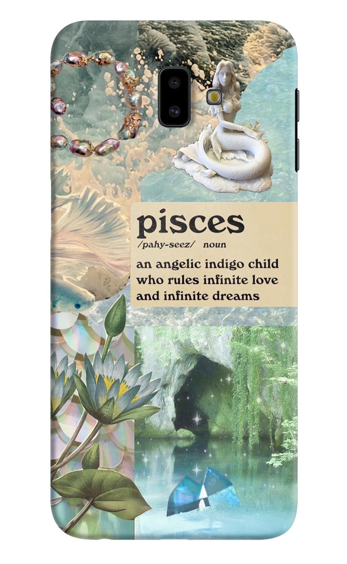 Pisces Zodiac Samsung J6 plus Hard Case Back Cover by Casekaro