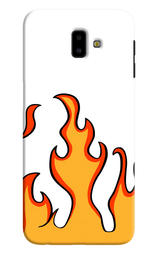 Fired Up – White Samsung J6 plus Hard Case Back Cover by Casekaro