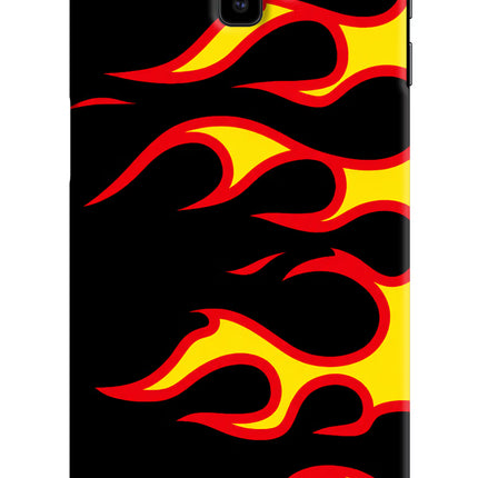 Side Sweep Flames Samsung J6 plus Hard Case Back Cover by Casekaro