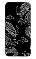 Twin Dragons Samsung J6 plus Hard Case Back Cover by Casekaro