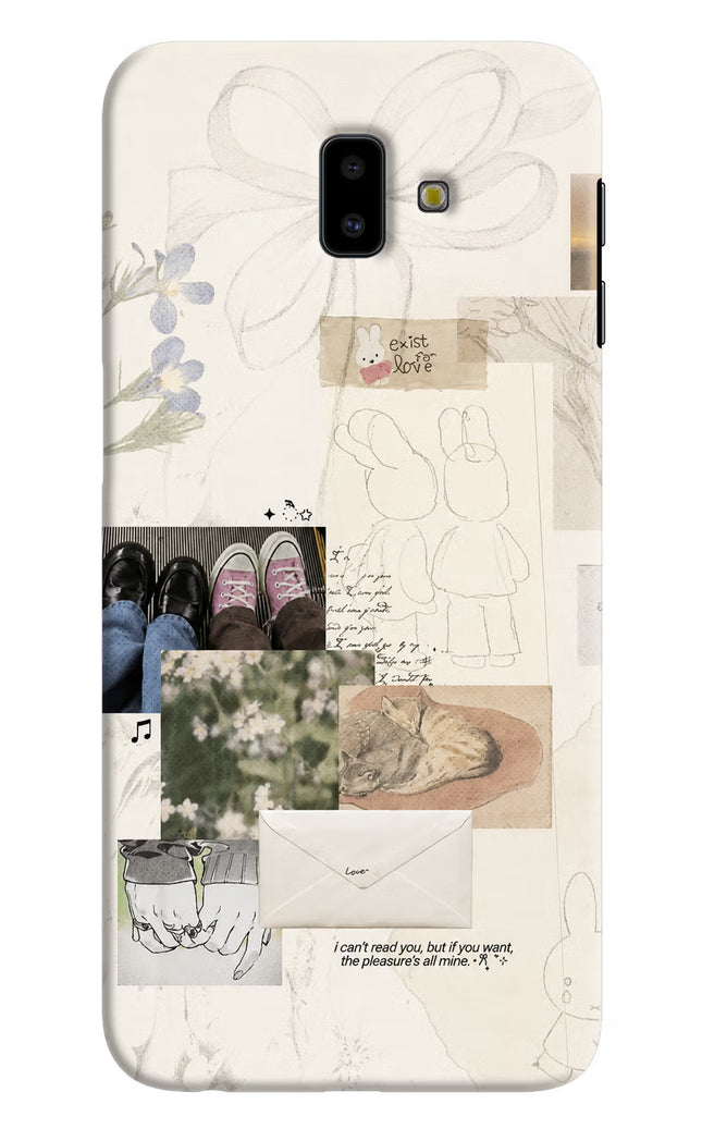 Soft Aesthetic Samsung J6 plus Hard Case Back Cover by Casekaro