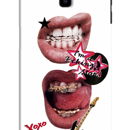 Rockstar Samsung J6 plus Hard Case Back Cover by Casekaro
