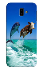 Dolphin vs Cow Samsung J6 plus Hard Case Back Cover by Casekaro
