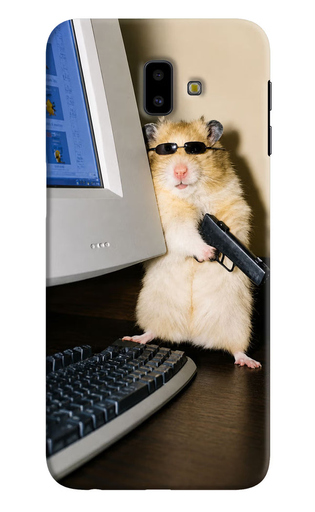 Hacker Hamster Samsung J6 plus Hard Case Back Cover by Casekaro