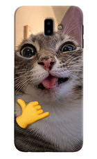 Silly Cat Call Samsung J6 plus Hard Case Back Cover by Casekaro