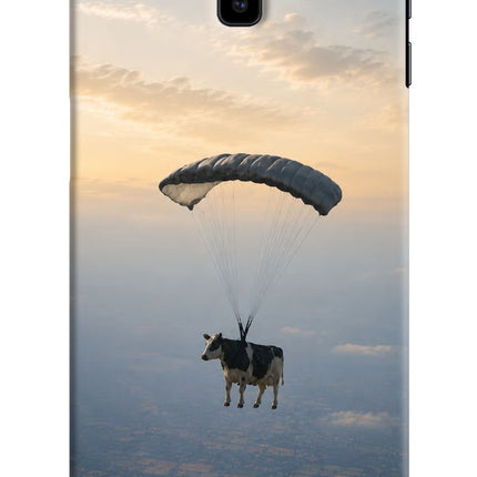 Skydiving Cow Samsung J6 plus Hard Case Back Cover by Casekaro