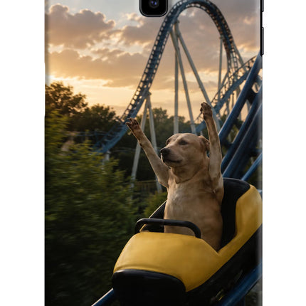 Rollercoaster Dog Samsung J6 plus Hard Case Back Cover by Casekaro