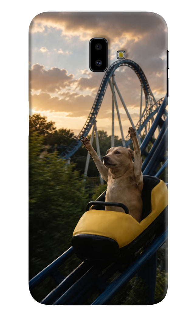 Rollercoaster Dog Samsung J6 plus Hard Case Back Cover by Casekaro