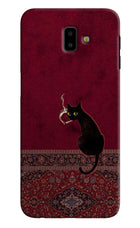 Midnight Cat Samsung J6 plus Back Cover