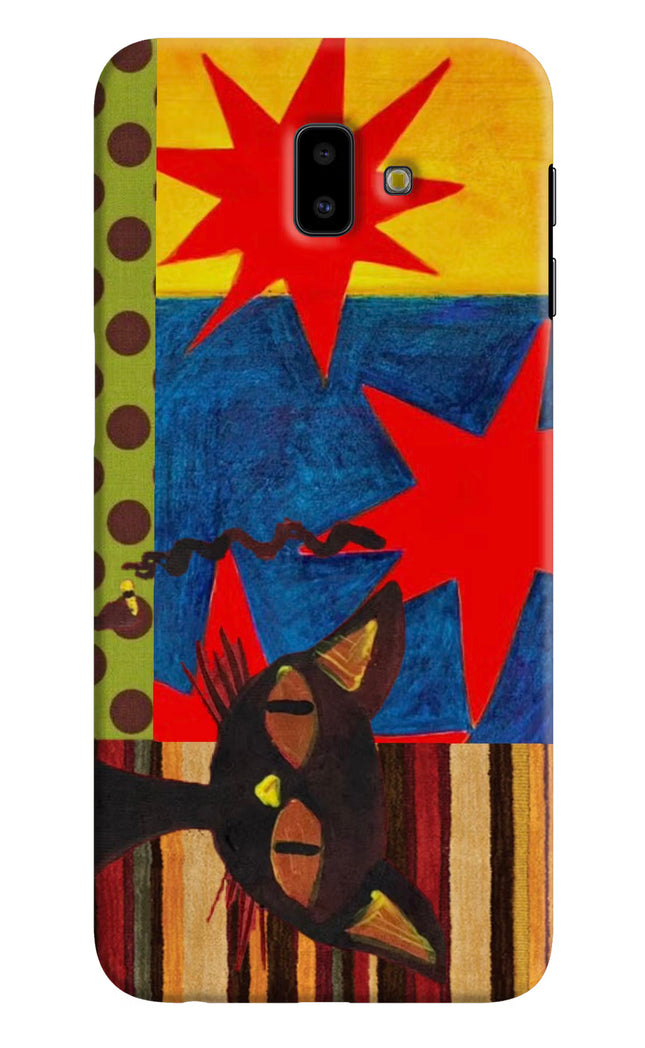 Pop Cat Samsung J6 plus Hard Case Back Cover by Casekaro