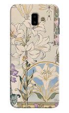 White Lily Samsung J6 plus Back Cover