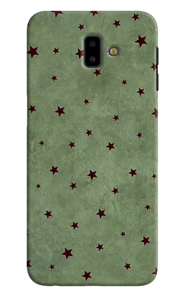Green Stars Samsung J6 plus Hard Case Back Cover by Casekaro