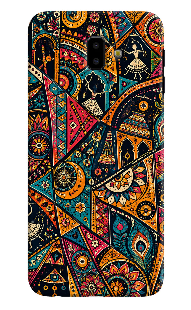 Folk Print Samsung J6 plus Hard Case Back Cover by Casekaro