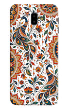 White Mayura Samsung J6 plus Back Cover